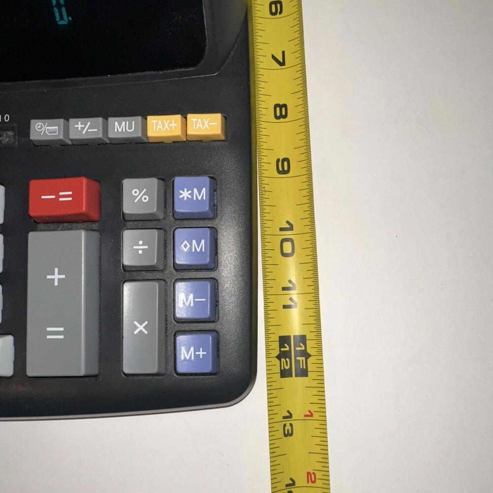 Sharp EL-2196BL Printing Calculator Desktop Adding Machine 12 Digit 2 Color - Picture 5 of 6
